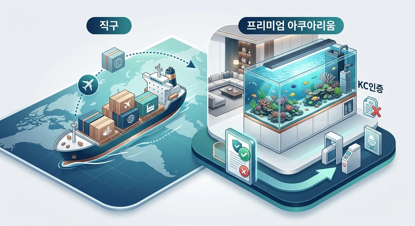 나만의 프리미엄 아쿠아리움: 초대형 수조 시스템 직구, KC인증 면제로 완성하기